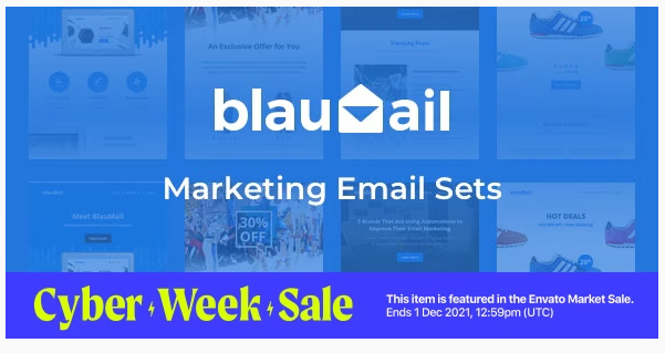 Blaumail – Marketing Email Sets + Notification Pack