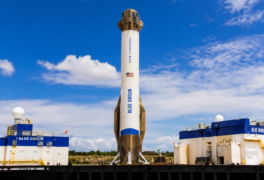 Blue Origin aerospace testing incident with New Glenn rocket