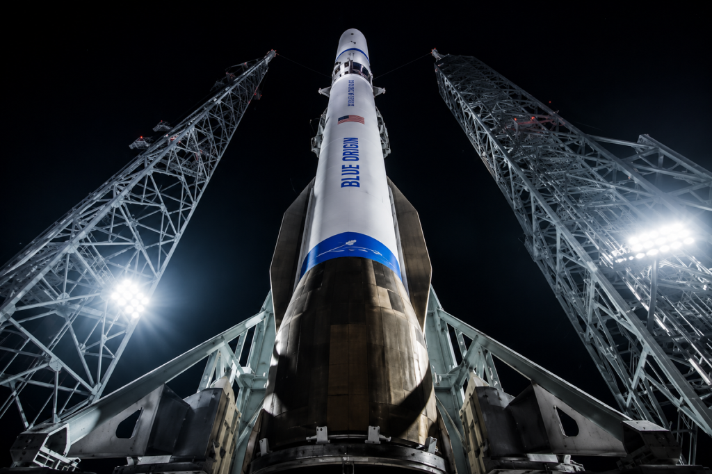 New Glenn rocket failure and explosion during launch preparation